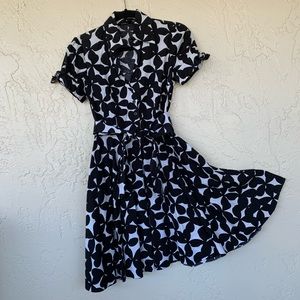 Black & White Swing cotton dress